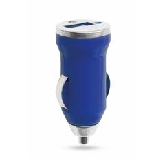 Vue Chargeur Voiture USB Hikal de couleur bleu| Krokrodeal