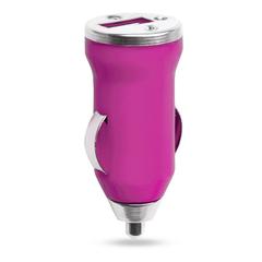 Vue Chargeur Voiture USB Hikal de couleur rose| Krokrodeal