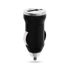 Vue Chargeur Voiture USB Hikal de couleur noir| Krokrodeal
