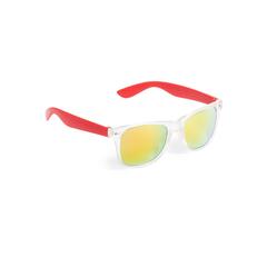Vue Lunettes de Soleil Harvey de couleur rouge| Krokrodeal