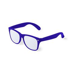 Vue Lunettes Zamur de couleur bleu| Krokrodeal