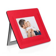 Vue Tapis Souris Porte Photos Pictium de couleur rouge| Krokrodeal