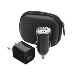 Vue Set Chargeurs USB Canox de couleur noir| Krokrodeal