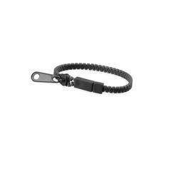 Vue Bracelet Hirion de couleur noir| Krokrodeal