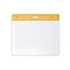 Vue Badge Alter de couleur jaune| Krokrodeal