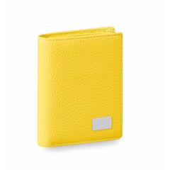 Vue Portefeuille Lanto de couleur jaune| Krokrodeal