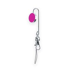 Vue Porte-Sac Porte-Clés Lysia de couleur rose| Krokrodeal