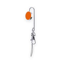 Vue Porte-Sac Porte-Clés Lysia de couleur orange| Krokrodeal