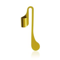 Vue Marque Pages Melby de couleur jaune| Krokrodeal