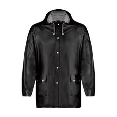 Vue Imperméable Hinbow de couleur noir| Krokrodeal