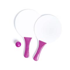 Vue Raquette Plage Cupsol de couleur rose| Krokrodeal