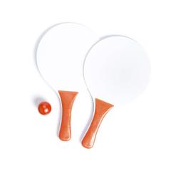 Vue Raquette Plage Cupsol de couleur orange| Krokrodeal