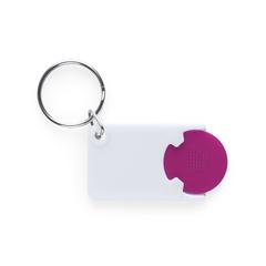 Vue Porte-Clés Monnaie Zabax de couleur rose| Krokrodeal