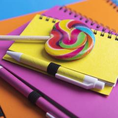 Vue Cahier Pilaf de couleur bleu| Krokrodeal