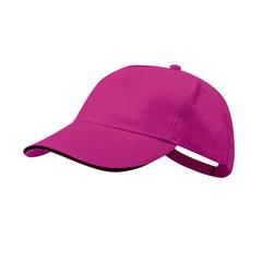 Vue Casquette Kisse de couleur rose| Krokrodeal