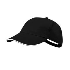 Vue Casquette Kisse de couleur noir| Krokrodeal