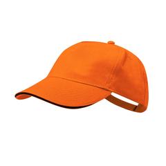 Vue Casquette Kisse de couleur orange| Krokrodeal