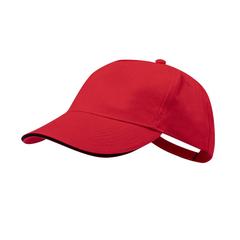 Vue Casquette Kisse de couleur rouge| Krokrodeal