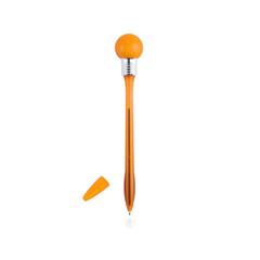 Vue Stylo Nicky de couleur orange| Krokrodeal