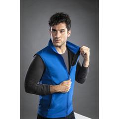 Vue Gilet Balmax de couleur bleu| Krokrodeal