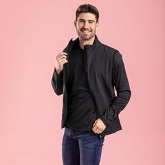 Vue Veste Baidok de couleur bleu| Krokrodeal