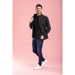 Vue Veste Baidok de couleur bleu| Krokrodeal