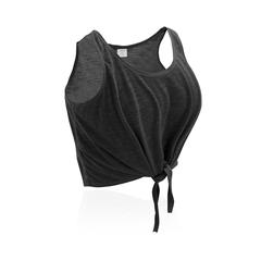 Vue T-Shirt Femme Slem de couleur noir| Krokrodeal