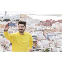 Vue Sweat-Shirt Technique Adulte Kroby de couleur blanc| Krokrodeal