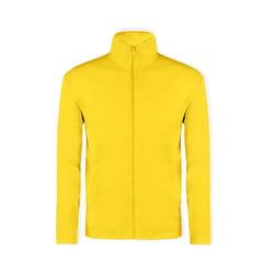 Vue Veste Technique Klusten de couleur jaune| Krokrodeal
