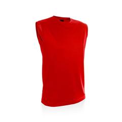 Vue T-Shirt Adulte Sunit de couleur rouge| Krokrodeal