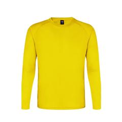 Vue T-Shirt Adulte Tecnik Maik de couleur jaune| Krokrodeal