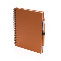 Vue Cahier Koguel de couleur orange| Krokrodeal