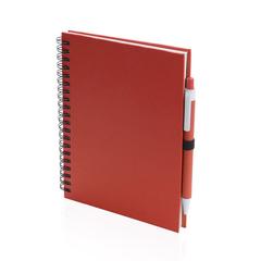 Vue Cahier Koguel de couleur rouge| Krokrodeal