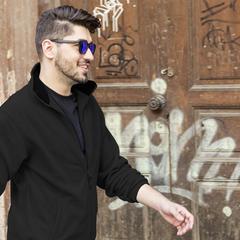 Vue Veste Hizan de couleur blanc| Krokrodeal
