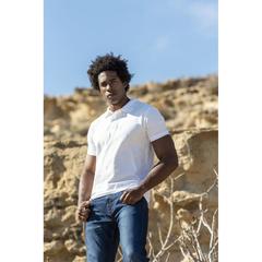 Vue Polo Bartel Blanco de couleur blanc| Krokrodeal