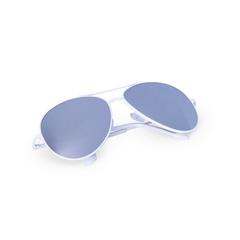 Vue Lunettes de Soleil Kindux de couleur blanc| Krokrodeal
