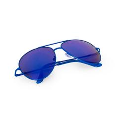 Vue Lunettes de Soleil Kindux de couleur bleu| Krokrodeal