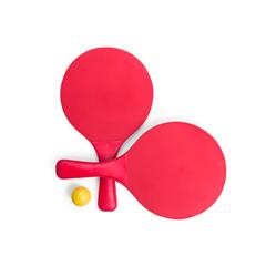 Vue Raquette Plage Faluk de couleur rouge| Krokrodeal