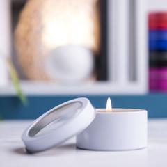 Vue Bougie Aromatique Sioko de couleur blanc| Krokrodeal