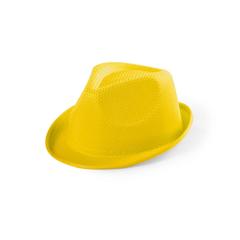 Vue Chapeau Enfant Tolvex de couleur jaune| Krokrodeal