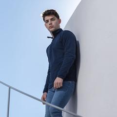 Vue Veste Peyten de couleur bleu| Krokrodeal
