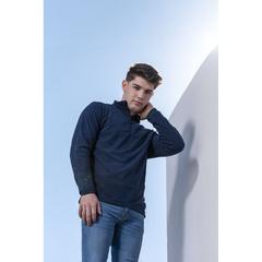 Vue Veste Peyten de couleur bleu| Krokrodeal