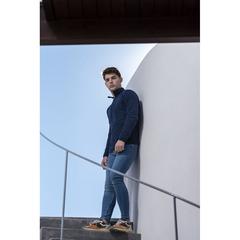 Vue Veste Peyten de couleur bleu| Krokrodeal