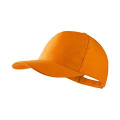 Vue Casquette Bayon de couleur orange| Krokrodeal