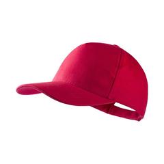 Vue Casquette Bayon de couleur rouge| Krokrodeal