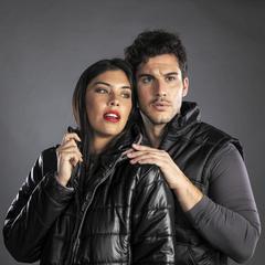 Vue Veste Luzat de couleur bleu| Krokrodeal