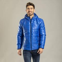 Vue Veste Luzat de couleur bleu| Krokrodeal