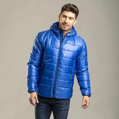 Vue Veste Luzat de couleur bleu| Krokrodeal