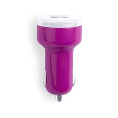 Vue Chargeur Voiture USB Denom de couleur rose| Krokrodeal