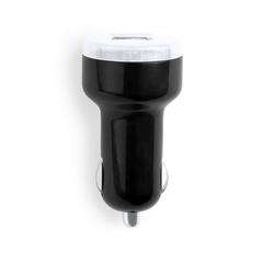 Vue Chargeur Voiture USB Denom de couleur noir| Krokrodeal